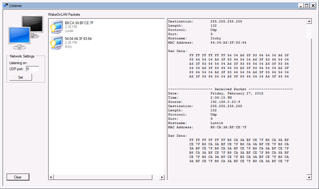 Troubleshooting - WakeOnLAN